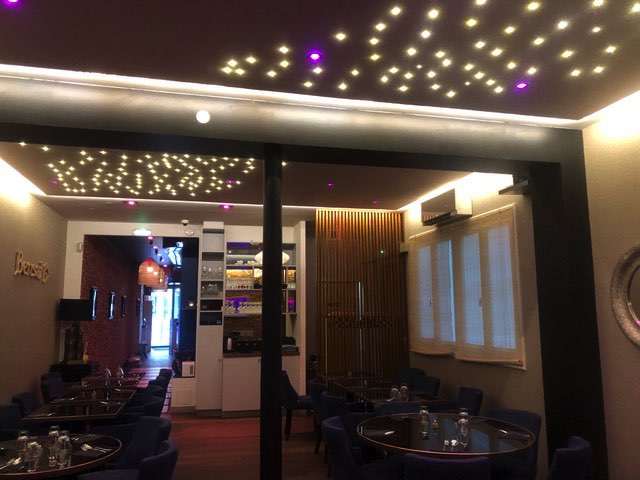 Création plafond lumineux pour restaurant 75008 Paris